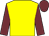 Yellow body, garnet arms, garnet cap