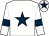 White, dark blue star, armlets and star on cap