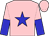 pink, blue star, halved sleeves