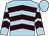 light blue, brown chevrons