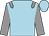 Light blue, grey epaulettes, grey arms, light blue cap