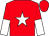 Red body, white star, red cap