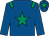 Royal blue, emerald green star, epaulets, star on cap