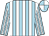 Light blue and white stripes, quartered cap