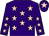 Purple, pink stars, purple cap, pink star