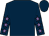 Dark blue, mauve stars on sleeves