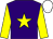 Purple, yellow star & sleeves, white cap