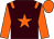 brown, orange star, orange epaulettes, orange sleeves and cap