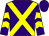 Purple, yellow cross belts, chevrons on sleeves