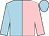 Light blue and pink (halved),light blue cap