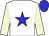 White body, blue star, beige arms, blue cap