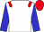 White body, red epaulettes, blue arms, red cap