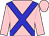 pink, blue cross sashes