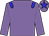 Mauve body, big-blue epaulettes, mauve cap, big-blue star