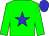 green, blue star and cap