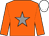 ORANGE, GREY star, WHITE cap