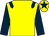 Yellow, dark blue epaulets, sleeves and star on cap