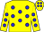 Yellow, blue dots