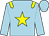 light blue, yellow star and epaulettes,