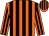 Orange, black stripes