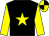 Black, yellow star & sleeves, quartered cap