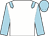 White, Light Blue epaulettes, sleeves and cap