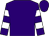 Purple, white hooped sleeves