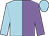 Light blue and mauve (halved), light blue cap