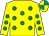 yellow, emerald green spots, quartered cap