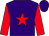 Purple, red star and sleeves