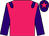 Rose body, purple epaulettes, purple arms, purple cap, rose star