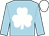 Light Blue, White shamrock and cap