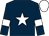 Dark Blue, White star and armlets, white cap