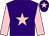 Purple, pink star, sleeves and star on cap