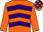 Orange & purple chevrons, orange sleeves, check cap