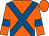 Orange, royal blue cross belts and armlets