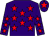 Purple, red stars, purple cap, red star