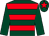 Dark green & red hoops, dark green sleeves, red star on cap