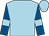 Light blue, royal blue sleeves, light blue armlets