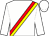 white, red and yellow sash