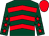 Dark green, red chevrons, dark green sleeves, red stars, red cap