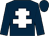 Dark Blue, White cross of Lorraine, Dark Blue sleeves and cap