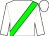 white, green sash