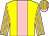 Yellow, pink stripe, pink and yellow striped sleeves and cap