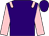 purple, pink epaulettes and sleeves