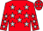 Red, silver stars