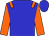 blue, orange sleeves and epaulettes