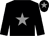 Black, grey star and star on cap