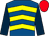 ROYAL BLUE, YELLOW chevrons, DARK BLUE sleeves, RED cap