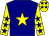 navy, yellow star, yellow sleeves, navy stars, yellow cap, yellow stars